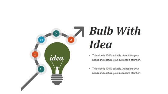 Bulb With Idea Ppt PowerPoint Presentation Styles Infographics