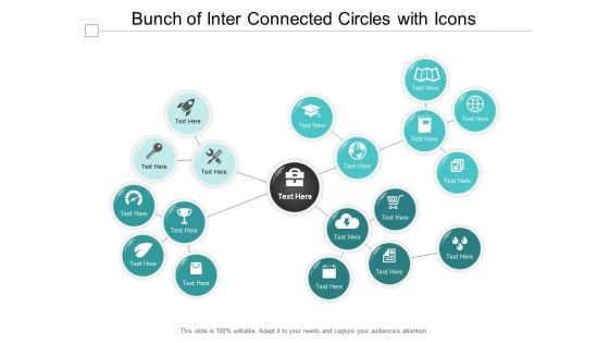 Bunch Of Inter Connected Circles With Icons Ppt Powerpoint Presentation Infographic Template Gridlines
