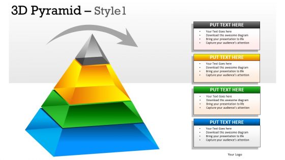 Business 3d Pyramid 1 PowerPoint Slides And Ppt Diagrams Templates