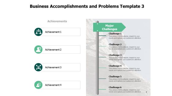 Business Accomplishments And Problems Ppt PowerPoint Presentation Complete Deck With Slides Slide04