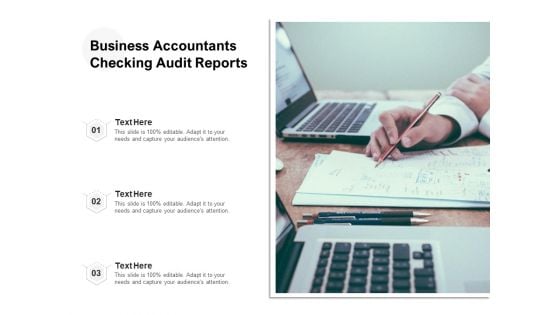 Business Accountants Checking Audit Reports Ppt PowerPoint Presentation Summary Template PDF