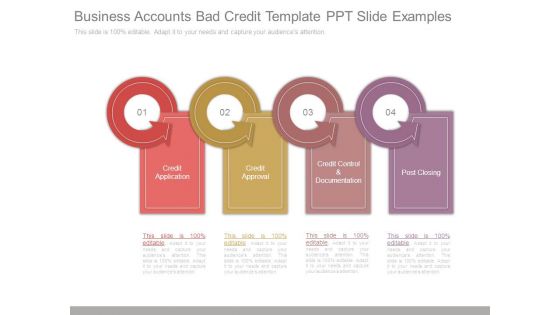 Business Accounts Bad Credit Template Ppt Slide Examples