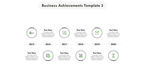 Business Achievements 2015 To 2020 Ppt PowerPoint Presentation Icon Background