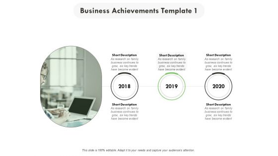 Business Achievements 2018 To 2020 Ppt PowerPoint Presentation Visual Aids Backgrounds