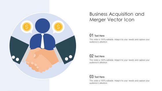 Business Acquisition And Merger Vector Icon Ppt PowerPoint Presentation File Example Introduction PDF