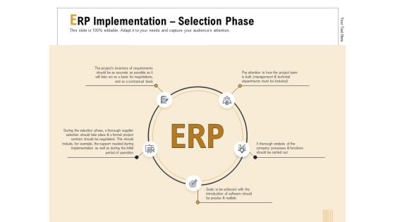 Business Activity Flows Optimization ERP Implementation Selection Phase Ppt PowerPoint Presentation Outline Graphics Design PDF