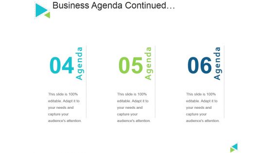 Business Agenda Template 1 Ppt PowerPoint Presentation Icon Format Ideas