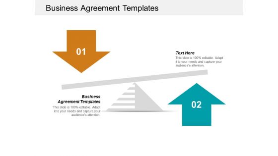 Business Agreement Templates Ppt PowerPoint Presentation Ideas Clipart Images Cpb