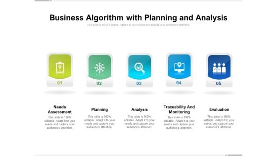 Business Algorithm With Planning And Analysis Ppt PowerPoint Presentation File Portfolio PDF