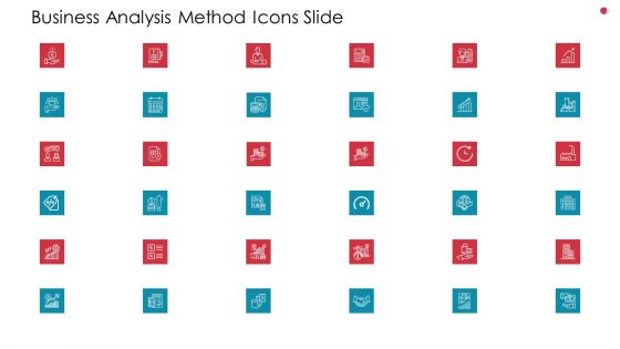 Business Analysis Method Icons Slide Ppt Layouts Graphics Tutorials PDF