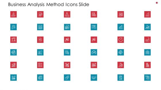 Business Analysis Method Icons Slide Ppt Layouts Graphics Tutorials PDF