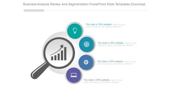 Business Analysis Review And Segmentation Powerpoint Slide Templates Download