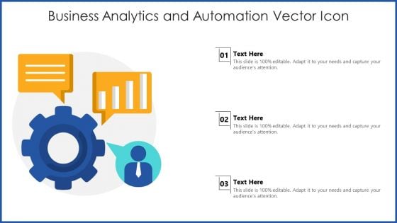 Business Analytics And Automation Vector Icon Ppt PowerPoint Presentation Ideas Slides PDF