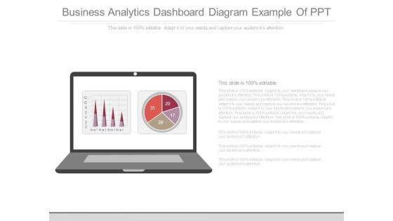 Business Analytics Dashboard Diagram Example Of Ppt
