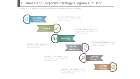 Business And Corporate Strategy Diagram Ppt Icon