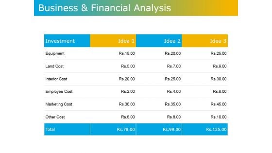 Business And Financial Analysis Ppt PowerPoint Presentation Infographics Slide Portrait