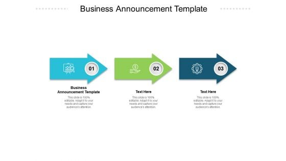 Business Announcement Template Ppt PowerPoint Presentation Summary Designs Download Cpb Pdf