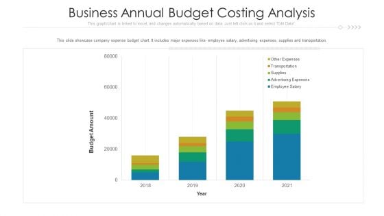 Business Annual Budget Costing Analysis Ppt PowerPoint Presentation Guide PDF