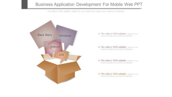 Business Application Development For Mobile Web Ppt