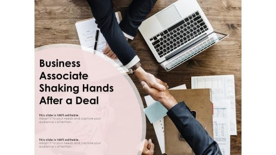 Business Associate Shaking Hands After A Deal Ppt PowerPoint Presentation Diagram Graph Charts