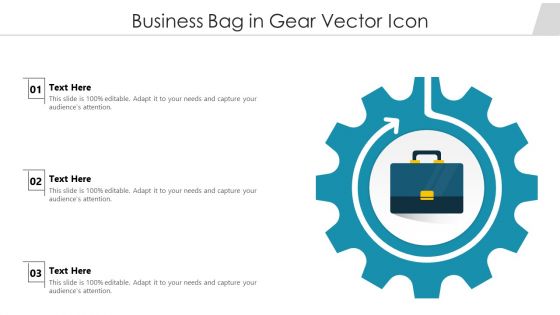 Business Bag In Gear Vector Icon Ppt PowerPoint Presentation File Graphics Example PDF