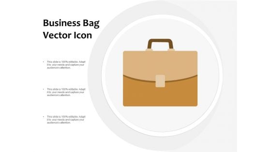 Business Bag Vector Icon Ppt PowerPoint Presentation Summary Images