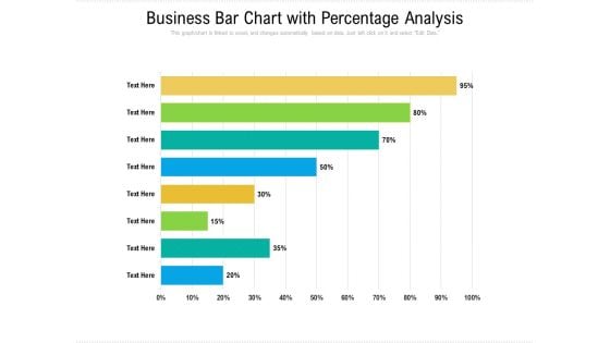 Business Bar Chart With Percentage Analysis Ppt PowerPoint Presentation File Outline PDF