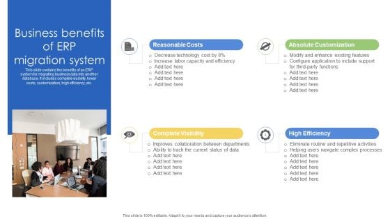 Business Benefits Of ERP Migration System Ppt PowerPoint Presentation Gallery Example PDF Business Benefits Of ERP Migration System Ppt PowerPoint Presentation Gallery Example PDF