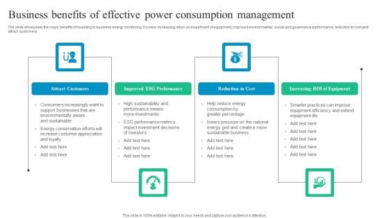 Business Benefits Of Effective Power Consumption Management Professional PDF