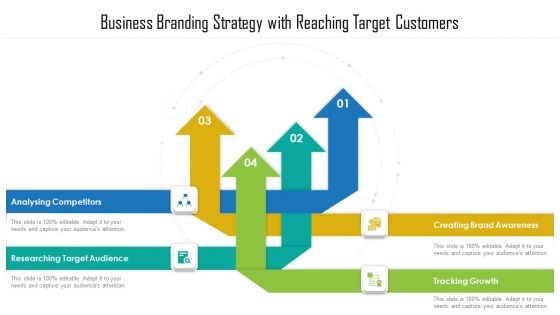 Business Branding Strategy With Reaching Target Customers Ppt Model Ideas PDF