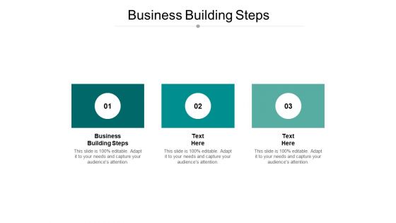 Business Building Steps Ppt PowerPoint Presentation Portfolio Graphics Tutorials Cpb