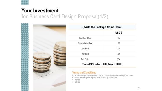Business Card Design Proposal Ppt PowerPoint Presentation Complete Deck With Slides Slide07