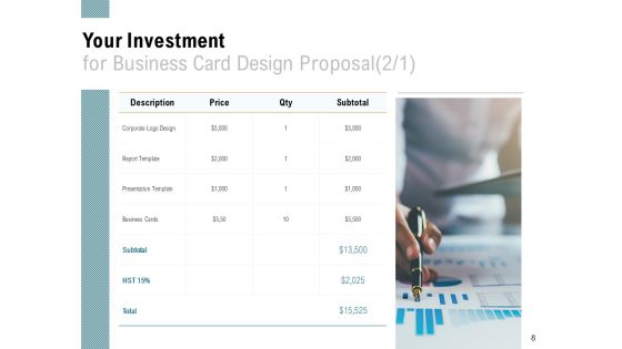 Business Card Design Proposal Ppt PowerPoint Presentation Complete Deck With Slides Slide08