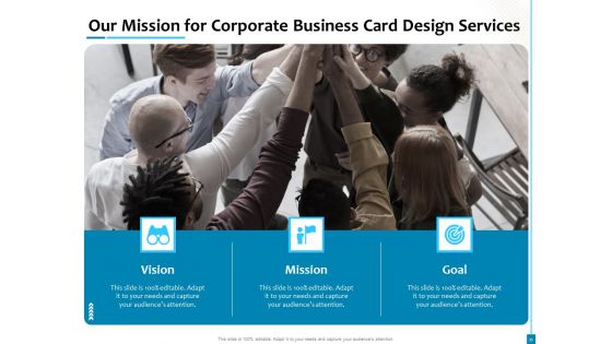Business Card Design Services Proposal Ppt PowerPoint Presentation Complete Deck With Slides