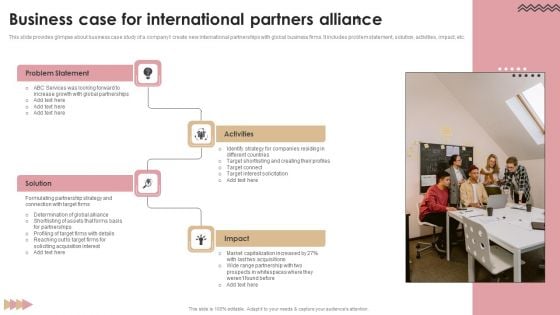 Business Case For International Partners Alliance Background PDF