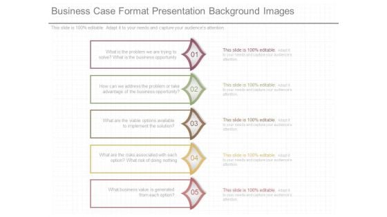 Business Case Format Presentation Background Images