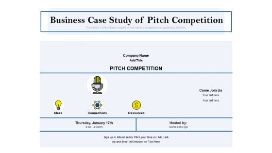 Business Case Study Of Pitch Competition Ppt PowerPoint Presentation Gallery Objects PDF Business Case Study Of Pitch Competition Ppt PowerPoint Presentation Gallery Objects PDF