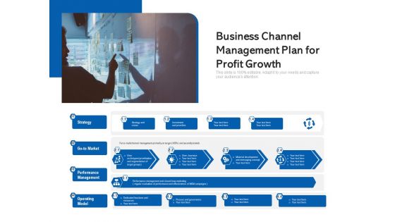 Business Channel Management Plan For Profit Growth Ppt PowerPoint Presentation Infographics Slideshow PDF