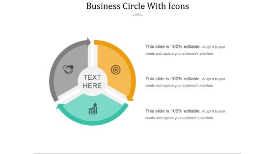 Business Circle With Icons Ppt PowerPoint Presentation Infographic Template Backgrounds