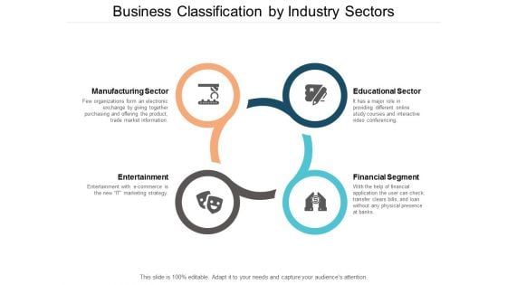 Business Classification By Industry Sectors Ppt PowerPoint Presentation Inspiration Infographics