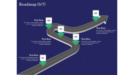 Business Coaching Roadmap Five Process Flow Ppt PowerPoint Presentation Show Gallery PDF