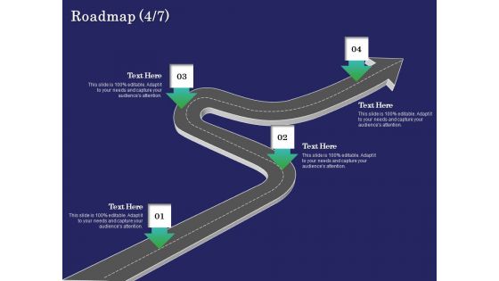 Business Coaching Roadmap Four Process Flow Ppt PowerPoint Presentation Outline Design Templates PDF