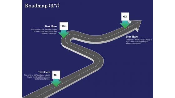 Business Coaching Roadmap Three Process Flow Ppt PowerPoint Presentation Show Slides PDF