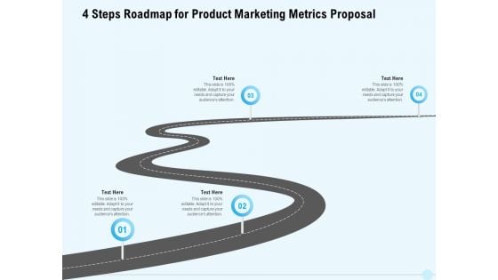 Business Commodity Market KPIS 4 Steps Roadmap For Product Marketing Metrics Proposal Mockup PDF