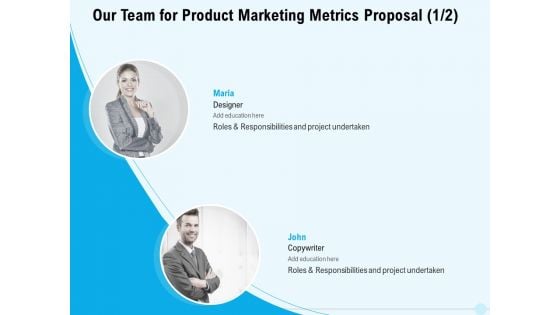 Business Commodity Market KPIS Our Team For Product Marketing Metrics Proposal Teamwork Icons PDF Business Commodity Market KPIS Our Team For Product Marketing Metrics Proposal Teamwork Icons PDF