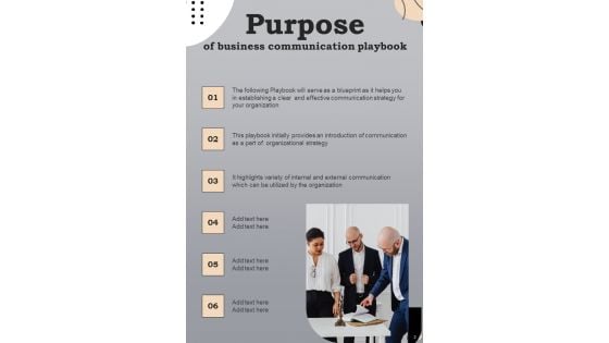 Business Communication Playbook Template