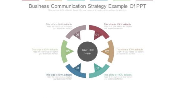 Business Communication Strategy Example Of Ppt