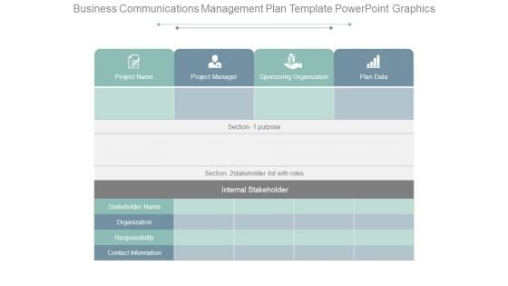 Business Communications Management Plan Template Powerpoint Graphics Business Communications Management Plan Template Powerpoint Graphics