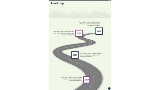 Business Consulting Service Proposal Roadmap One Pager Sample Example Document Business Consulting Service Proposal Roadmap One Pager Sample Example Document