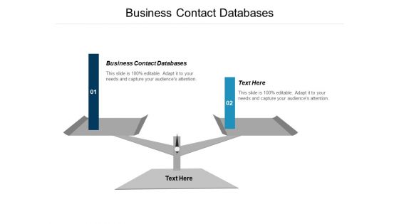 Business Contact Databases Ppt PowerPoint Presentation Portfolio Influencers